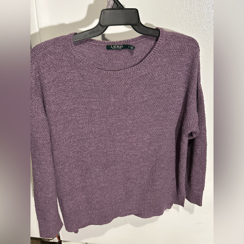 Lauren Ralph Lauren
Women's 100% Cotton Cable-Knit Sweater. Size XL.